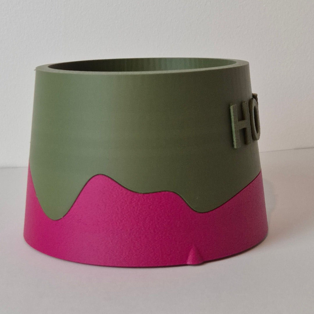 Custom Name Raised Round Pet Bowl